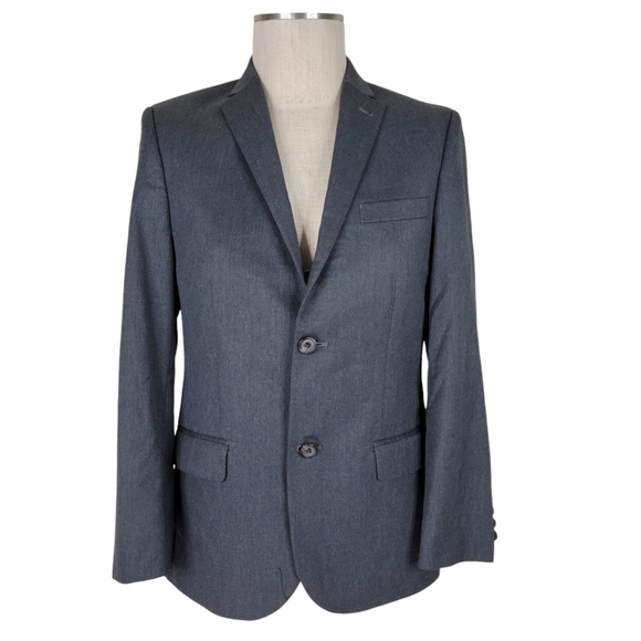 Lauren Ralph Lauren Blazer Size 16R Double Vented Front Flap Pockets Lined Gray